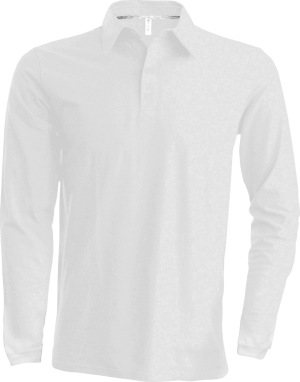 Kariban - Férfi hosszú ujjú piké póló (White)