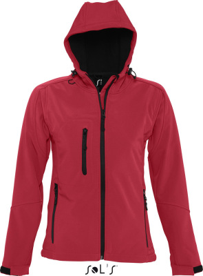SOL’S - Womens Hooded Softshell Jacket Replay (Pepper Red)