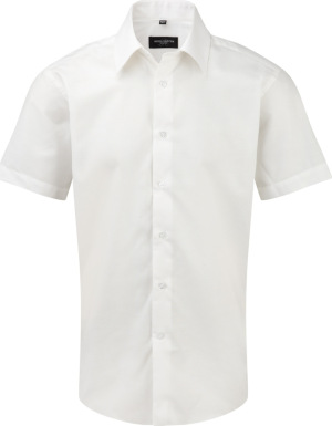 Russell - Men´s Short Sleeve Easy Care Tailored Oxford Shirt (White)