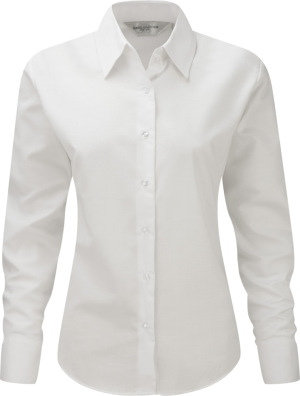 Russell - Langärmelige Oxford-Bluse (White)