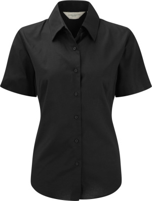 Russell - Ladies´ Short Sleeve Easy Care Oxford Shirt (Black)
