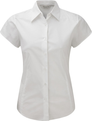 Russell - Stretchy Bluse Kurzarm (White)
