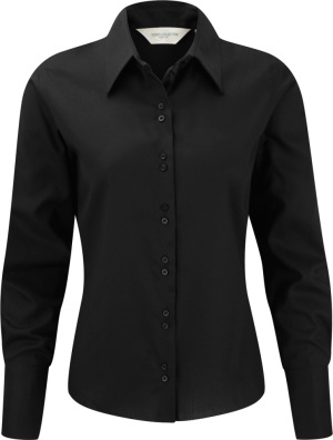 Russell - Ladies´ Long Sleeve Ultimate Non-iron Shirt (Black)