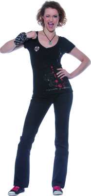 Karlowsky - Damen T-Shirt ROCK CHEF® (schwarz)