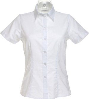 Kustom Kit - Workwear Oxford Shirt Shortsleeve (Damen) (White)