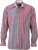James & Nicholson - Men's Checked Shirt (navy/red-navy-white)