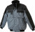 James & Nicholson - Workwear Jacke mit abnehmbaren Ärmeln (carbon/black)