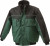 James & Nicholson - Workwear Jacke mit abnehmbaren Ärmeln (dark green/black)