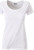 James & Nicholson - Damen Bio T-Shirt mit Brusttasche (white)