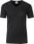 James & Nicholson - Herren Bio V-Neck T-Shirt mit Brusttasche (black)