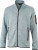 James & Nicholson - Men's Knitted Fleece Jacket (light-grey-melange/red)