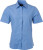 James & Nicholson - Popline Shirt shortsleeve (aqua)