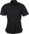 James & Nicholson - Popline Shirt shortsleeve (black)