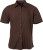 James & Nicholson - Popline Shirt shortsleeve (brown)