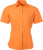 James & Nicholson - Popline Shirt shortsleeve (orange)