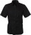 James & Nicholson - Micro-Twill Shirt shortsleeve (black)
