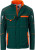 James & Nicholson - Workwear Winter Softshell Jacke (dark green/orange)