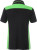 James & Nicholson - Damen Workwear Polo (black/lime green)