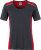 James & Nicholson - Damen Workwear T-Shirt (carbon/red)