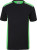 James & Nicholson - Herren Workwear T-Shirt (black/lime green)