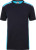 James & Nicholson - Herren Workwear T-Shirt (navy/turquoise)