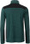 James & Nicholson - Herren Workwear Strickfleece Jacke (dark green melange/black)