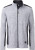 James & Nicholson - Men's knitted Workwear Fleece Jacket (white melange/carbon)