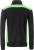 James & Nicholson - Workwear Halfzip Sweater (black/lime green)