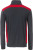 James & Nicholson - Workwear Halfzip Sweat (carbon/red)