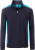 James & Nicholson - Workwear Halfzip Sweater (navy/turquoise)