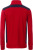 James & Nicholson - Workwear Halfzip Sweat (red/navy)