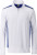 James & Nicholson - Workwear Halfzip Sweater (white/royal)