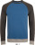 SOL’S - Heavy Raglan Sweater 3-farbig (slate blue/charcoal melange)