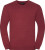 Russell - V-Neck Knitted Pullover (Cranberry Marl)