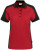 Hakro - Damen Poloshirt Contrast Mikralinar (rot/anthrazit)