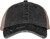Native Spirit - Unisex eco-friendly ripped effect trucker cap (Washed black / Beige)