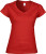 Gildan - Softstyle Ladies´ V-Neck T-Shirt (Red)