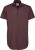 B&C - Poplin Shirt Black Tie Short Sleeve / Men (Luxurious Red)