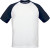 B&C - T-Shirt Base-Ball (White/Navy)