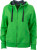 James & Nicholson - Ladies´ Hooded Jacket (Green/Carbon)
