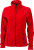 James & Nicholson - Ladies´ Structure Fleece Jacket (Red/Carbon)