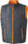 James & Nicholson - Men´s Padded Light Weight Vest (Carbon/Orange)