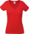 Fruit of the Loom - Lady-Fit Valueweight V-Neck T (Red)