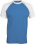 Kariban - Kontrast Baseball T-Shirt (Aqua Blue/White)