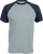 Kariban - Kontrast Baseball T-Shirt (Ice Blue/Denim)