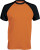 Kariban - Kontrast Baseball T-Shirt (Orange/Black)