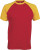 Kariban - Kontrast Baseball T-Shirt (Red/Yellow)