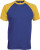Kariban - Kontrast Baseball T-Shirt (Royal Blue/Yellow)