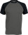 Kariban - Kontrast Baseball T-Shirt (Slate Grey (Solid)/Black)
