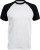 Kariban - Kontrast Baseball T-Shirt (White/Black)
